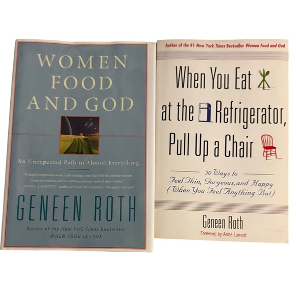 SET OF 2 WEIGHT LOSS BOOKS BY GENEEN ROTH - women food and god and when you eat… - Picture 2 of 8